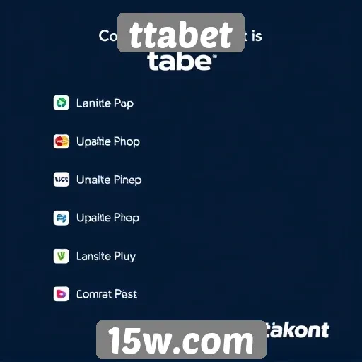 métodos de pagamento disponíveis no ttabet